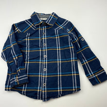 Load image into Gallery viewer, Boys The KidStore, checked cotton long sleeve shirt, GUC, size 3,  