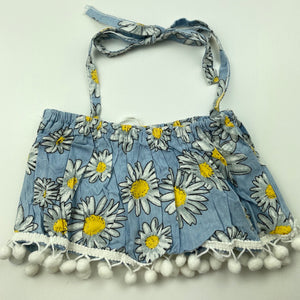 Girls CATPAPA, floral cropped summer top, GUC, size 3,  