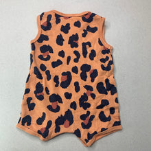 Load image into Gallery viewer, unisex Dymples, animal print cotton romper, GUC, size 000,  