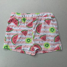 Load image into Gallery viewer, Girls B Collection, striped shorts, elasticated, fruit, EUC, size 1,  