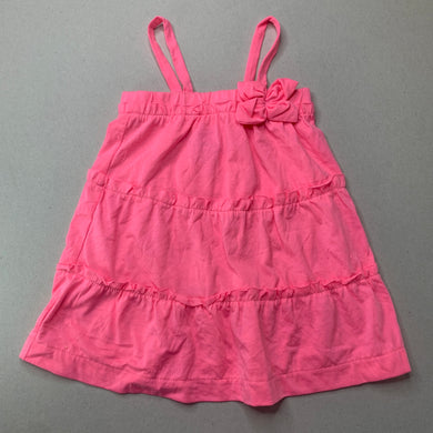 Girls All 4 Me, pink casual summer dress, EUC, size 0, L: 42cm