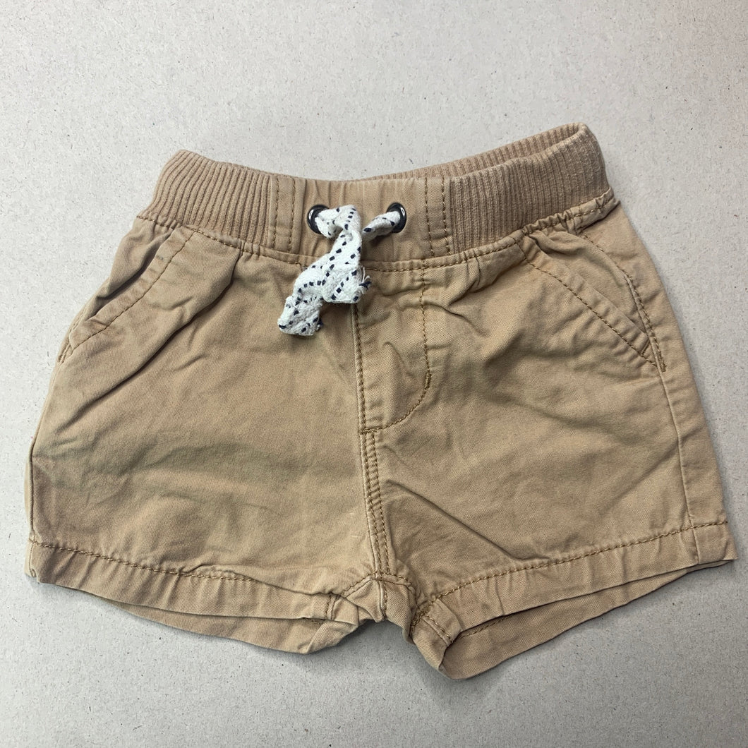 Boys Target, cotton shorts, elasticated, GUC, size 000,  