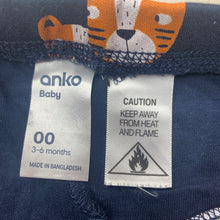 Load image into Gallery viewer, Boys Anko, navy leggings / bottoms, elasticated, GUC, size 00,  