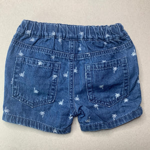 Boys Anko, blue denim shorts, adjustable, GUC, size 1,  