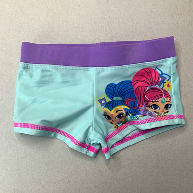 Girls Nickelodeon, Shimmer & Shine swim shorts, elasticated, EUC, size 3,  