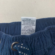 Load image into Gallery viewer, Boys Target, navy cotton shorts, elasticated, GUC, size 000,  