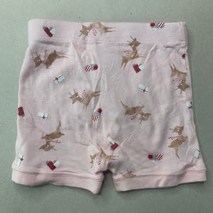 Girls Anko, pink cotton Christmas pyjama shorts, GUC, size 2,  