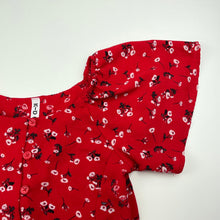 Load image into Gallery viewer, Girls KID, lightweight red floral top, EUC, size 10,  