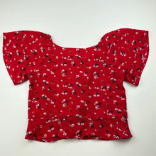 Load image into Gallery viewer, Girls KID, lightweight red floral top, EUC, size 10,  