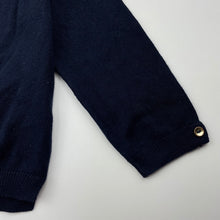 Load image into Gallery viewer, Girls Zara, navy lightweight knitted cardigan, EUC, size 4,  
