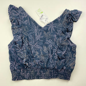 Girls Anko, ruffle cotton summer top, NEW, size 12,  