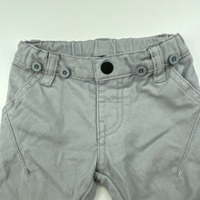 Load image into Gallery viewer, Boys Peter Morrissey, grey cotton pants, adjustable, FUC, size 000,  