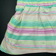 Load image into Gallery viewer, Girls Emerson, striped lightweight skirt, elasticated, L: 23cm, FUC, size 3,  