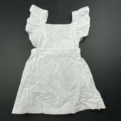 Girls Piano Kidswear, white casual summer dress, NEW, size 0-1, L: 40cm