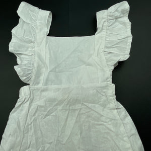 Girls Piano Kidswear, white casual summer dress, NEW, size 0-1, L: 40cm