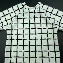 Load image into Gallery viewer, Girls Black &amp; White, long sleeve top, L: 45cm, EUC, size 4,  