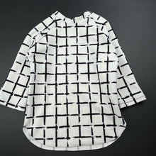Load image into Gallery viewer, Girls Black &amp; White, long sleeve top, L: 45cm, EUC, size 4,  