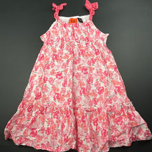 Load image into Gallery viewer, Girls Fun Spirit, lined floral cotton summer dress, GUC, size 3, L: 55cm