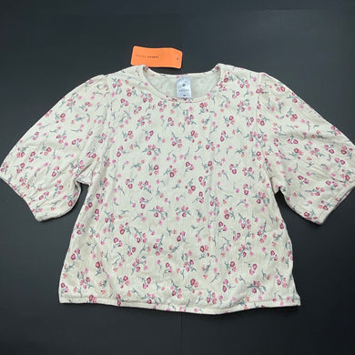 Girls Target, floral puff sleeve top, NEW, size 14,  