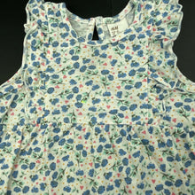 Load image into Gallery viewer, Girls H&amp;M, floral cotton casual dress, FUC, size 1, L: 41cm