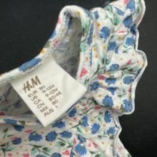 Load image into Gallery viewer, Girls H&amp;M, floral cotton casual dress, FUC, size 1, L: 41cm