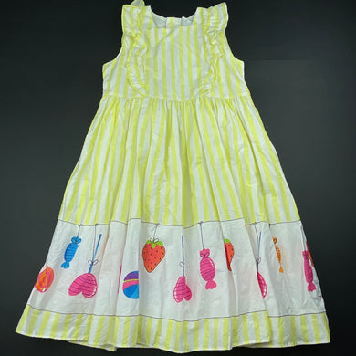 Girls Korango, lined cotton party dress, EUC, size 5, L: 66cm