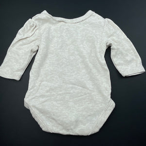 Girls Target, soft cotton bodysuit / romper, tortoise, EUC, size 0000,  