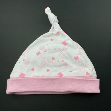 Girls Tiny Little Wonders, cotton hat / beanie, GUC, size 0,  