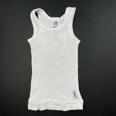 unisex Bonds, ribbed organic cotton singlet top, GUC, size 00,  