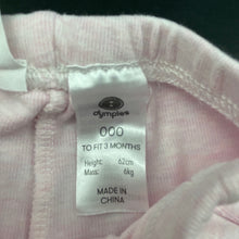 Load image into Gallery viewer, Girls Dymples, pink marle footed leggings / bottoms, EUC, size 000,  