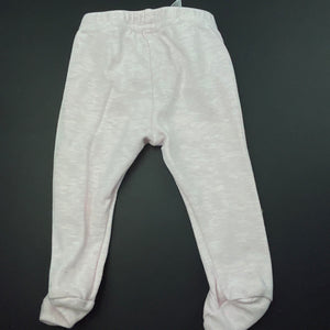 Girls Dymples, pink marle footed leggings / bottoms, EUC, size 000,  