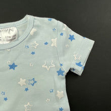 Load image into Gallery viewer, unisex Tiny Little Wonders, blue cotton bodysuit / romper, GUC, size 0000,  