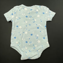 Load image into Gallery viewer, unisex Tiny Little Wonders, blue cotton bodysuit / romper, GUC, size 0000,  