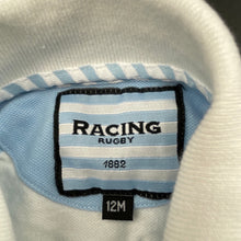 Load image into Gallery viewer, Boys Racing Rugby, striped polo shirt / top, EUC, size 12 months,  