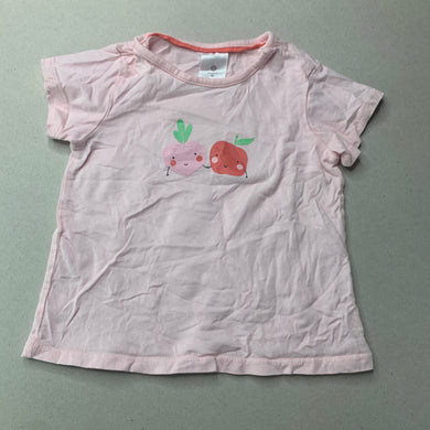 Girls Target, pink cotton t-shirt / top, EUC, size 0,  