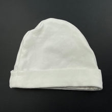 Load image into Gallery viewer, unisex Dymples, white stretchy hat / beanie, GUC, size 000,  