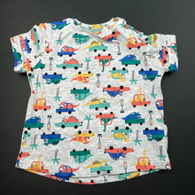 Load image into Gallery viewer, Boys Dymples, grey t-shirt / top, dinosaurs, EUC, size 000,  