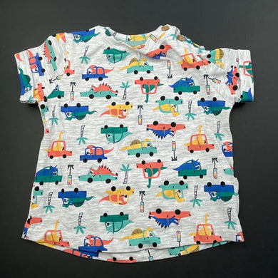 Boys Dymples, grey t-shirt / top, dinosaurs, EUC, size 000,  