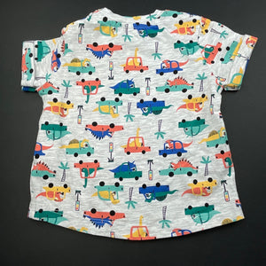 Boys Dymples, grey t-shirt / top, dinosaurs, EUC, size 000,  