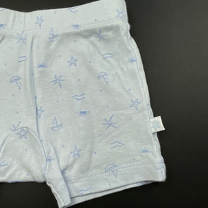 unisex Marquise, soft cotton shorts, elasticated, EUC, size 000,  