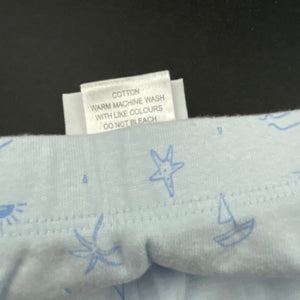 unisex Marquise, soft cotton shorts, elasticated, EUC, size 000,  