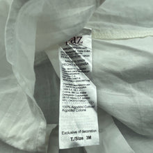 Load image into Gallery viewer, Girls Paz Rodriguez, lace trim lightweight cotton top, EUC, size 3 months,  