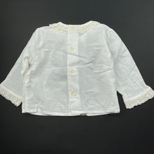 Load image into Gallery viewer, Girls Paz Rodriguez, lace trim lightweight cotton top, EUC, size 3 months,  