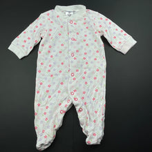 Load image into Gallery viewer, Girls Target, floral cotton coverall / romper, FUC, size 000,  