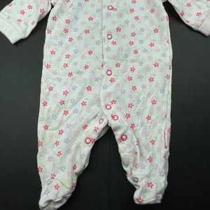 Girls Target, floral cotton coverall / romper, FUC, size 000,  