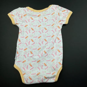 Girls Nursery Time, cotton bodysuit / romper, FUC, size 0000,  