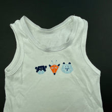 Load image into Gallery viewer, Boys Kids &amp; Co, white cotton singlet top, GUC, size 0,  