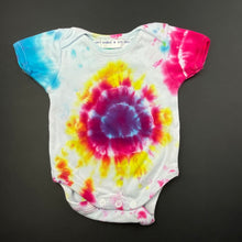 Load image into Gallery viewer, Girls Hippy Babies, tie dyed cotton bodysuit / romper, FUC, size 0000,  