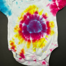 Load image into Gallery viewer, Girls Hippy Babies, tie dyed cotton bodysuit / romper, FUC, size 0000,  