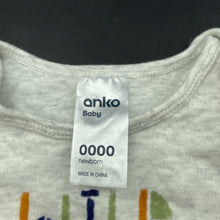Load image into Gallery viewer, Boys Anko, organic cotton bodysuit / romper, EUC, size 0000,  